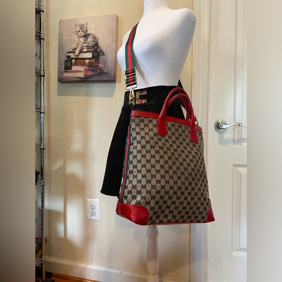 Gucci canvas/leather Tote bag - Picture 2 of 10